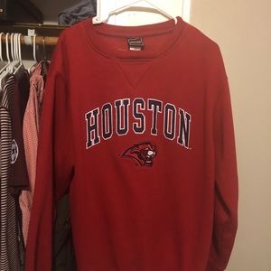 University of Houston embroidered crew